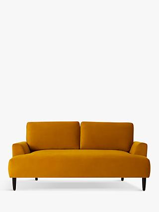 Model 05 Range, Swyft Model 05 Medium 2 Seater Sofa, Mustard Velvet