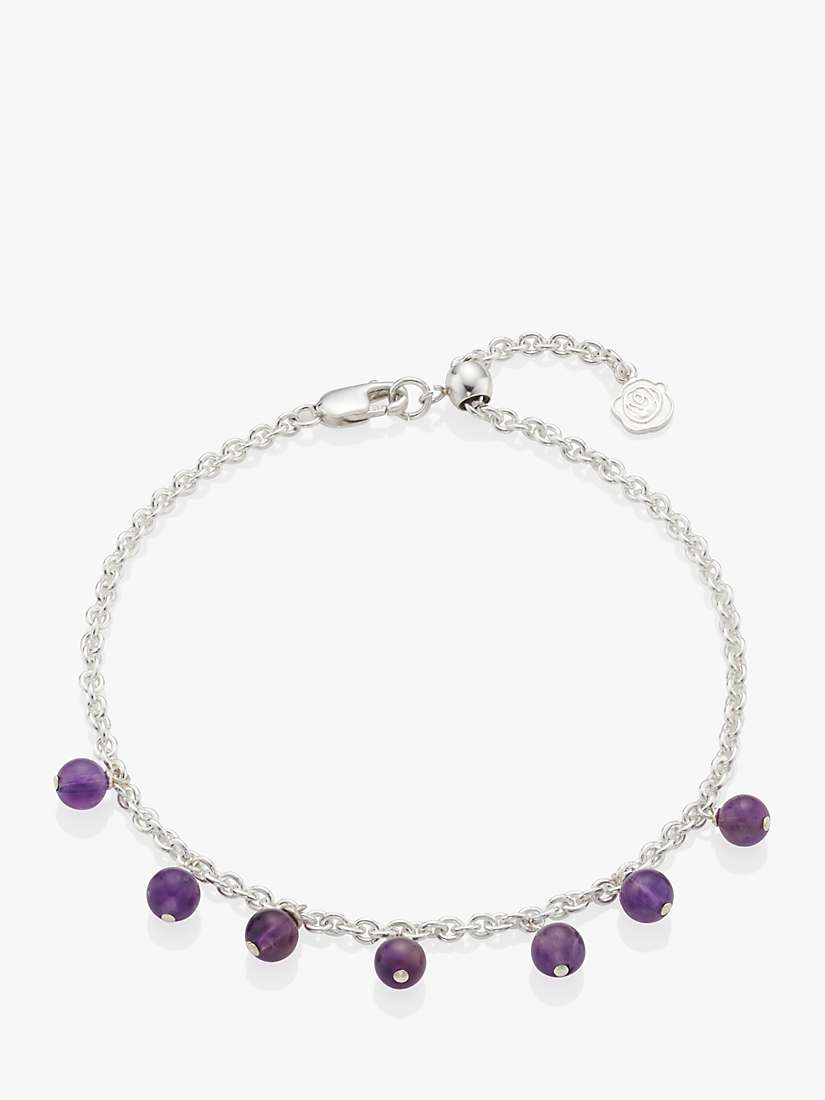 Buy Under the Rose Birthstone Amethyst Chain Bracelet Online at johnlewis.com