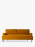Swyft Model 05 Large 3 Seater Sofa, Mustard Velvet