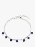 Under the Rose Birthstone Lapis Lazuli Chain Bracelet