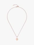 Ted Baker Heidio Heart Pendant Necklace, Rose Gold