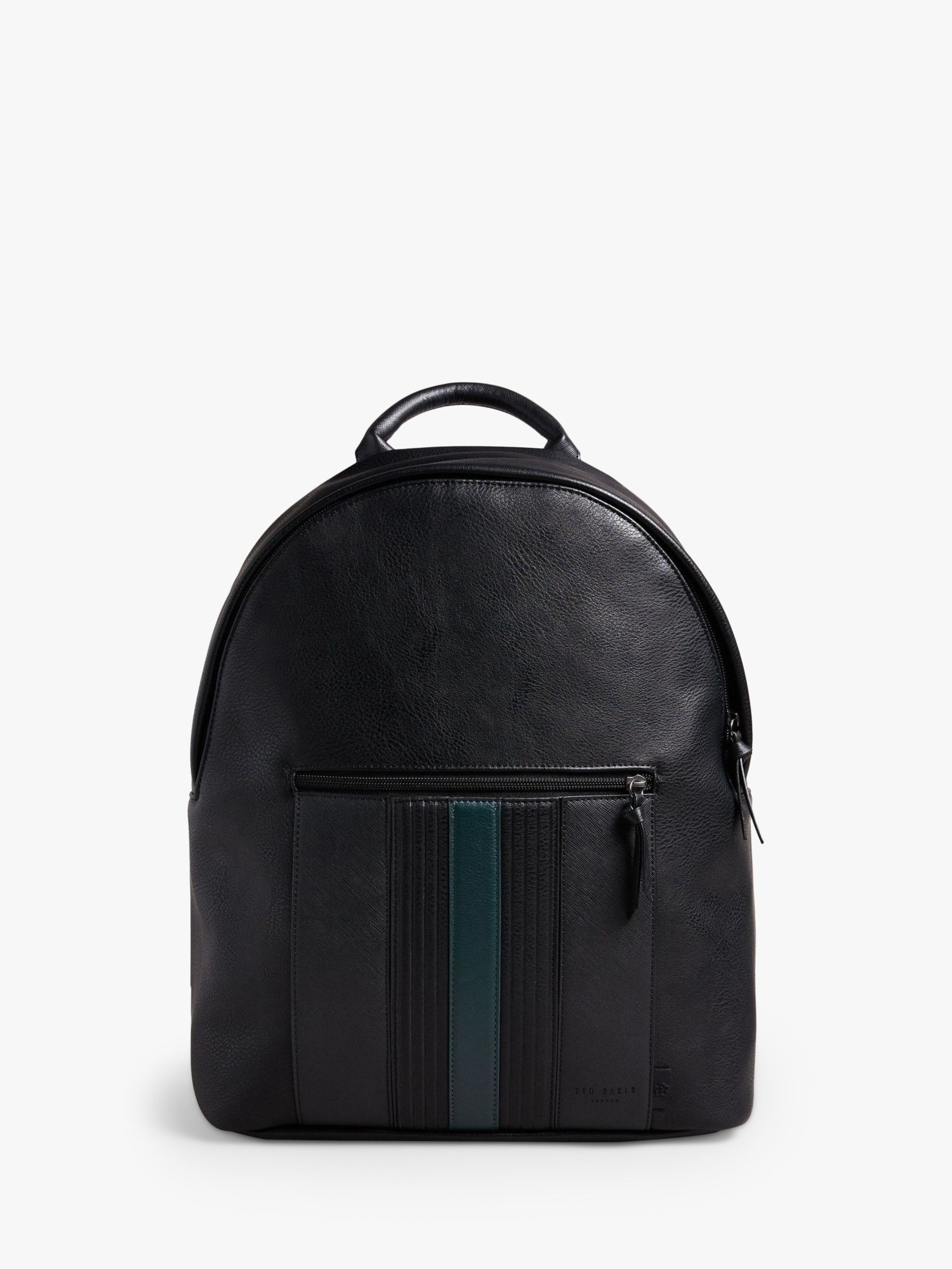Ted Baker Esentle Striped Backpack, Black at John Lewis & Partners