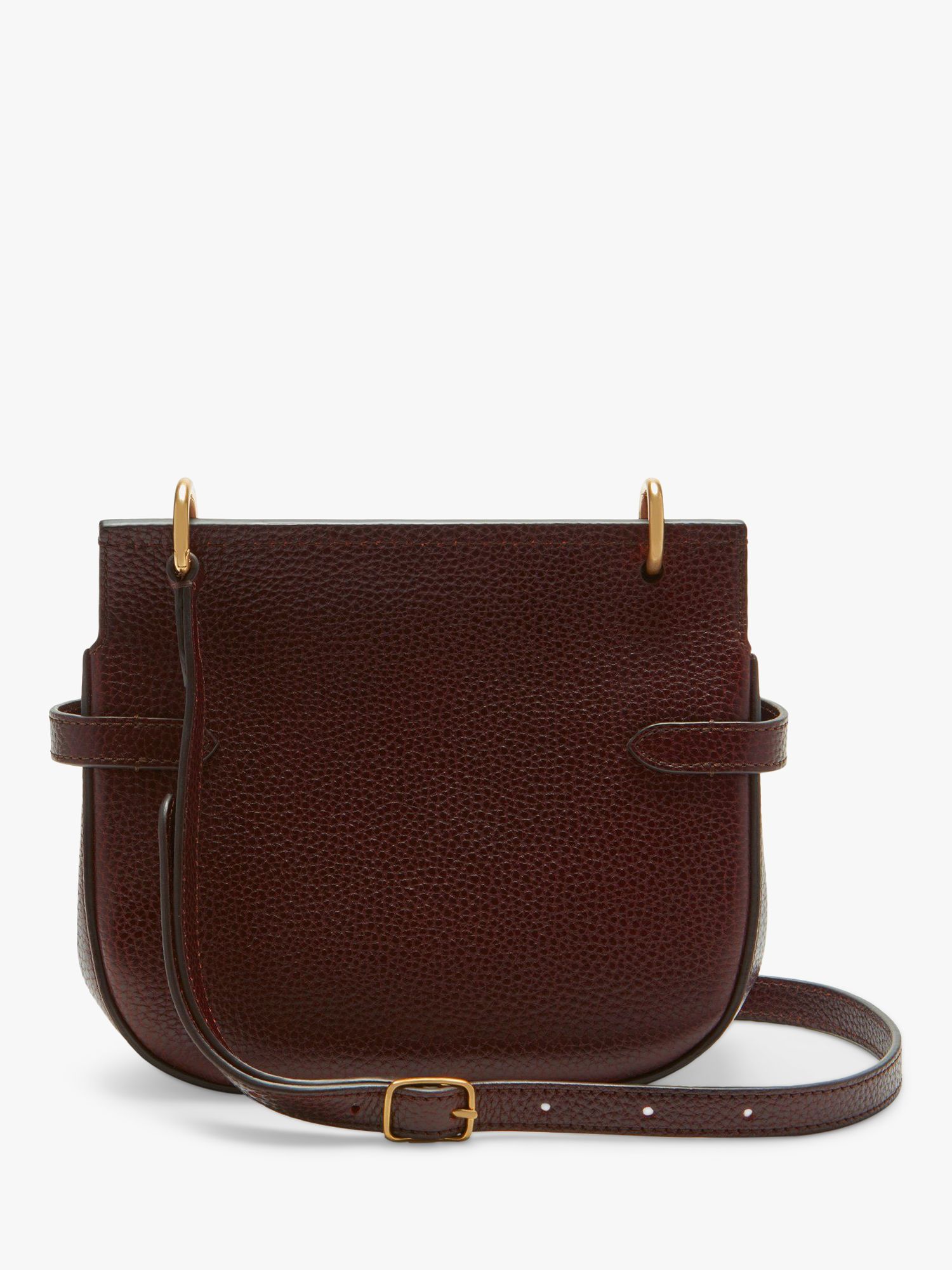 Mulberry Small Amberley Classic Grain Leather Satchel Bag, Oxblood at ...
