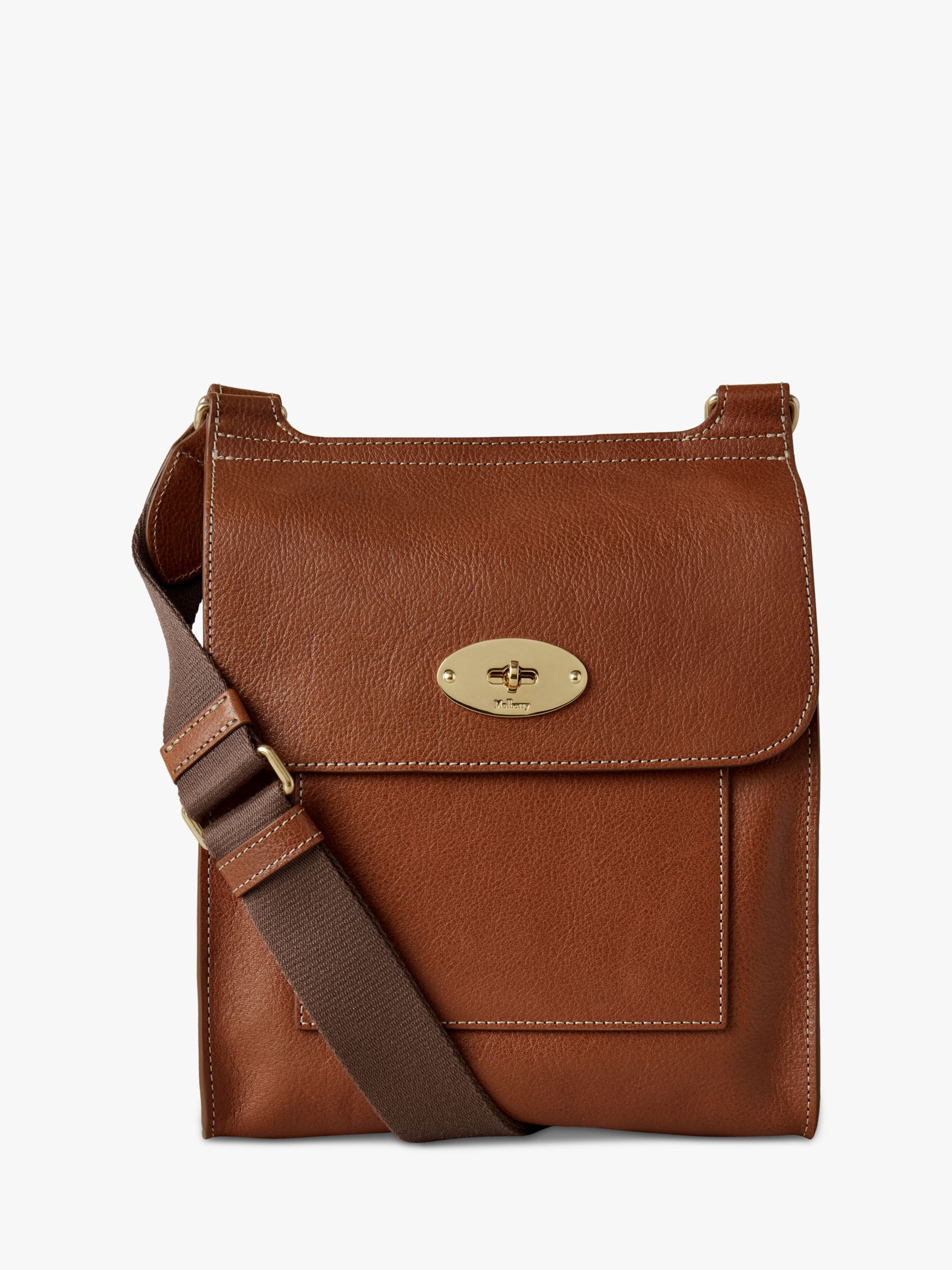 Mulberry Antony Leather Cross-body Bag in Brown