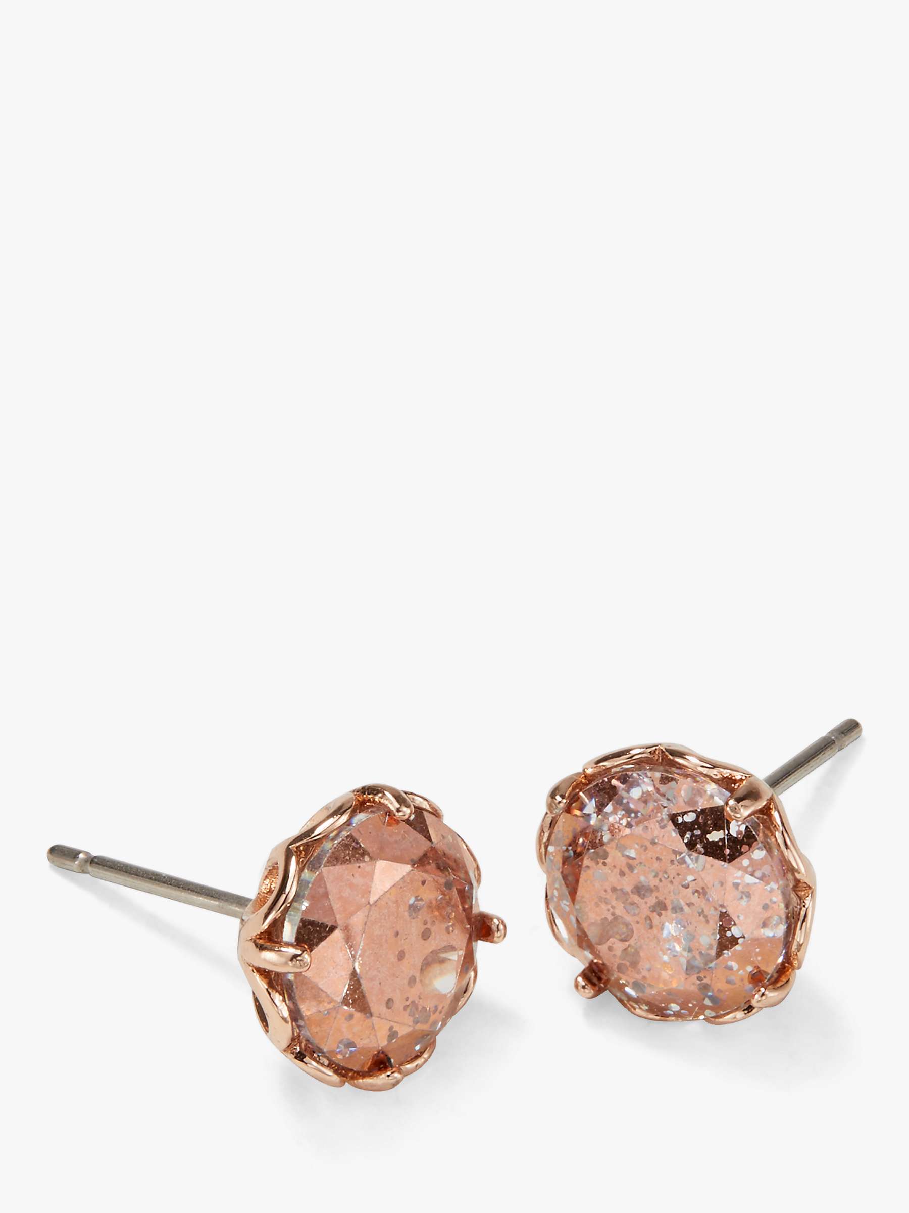Buy kate spade new york Cubic Zirconia Stud Earrings, Rose Gold Online at johnlewis.com