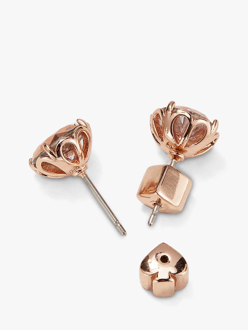 Buy kate spade new york Cubic Zirconia Stud Earrings, Rose Gold Online at johnlewis.com