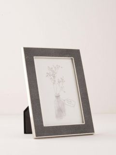 Truly Faux Shagreen Photo Frame, Grey, 4 x 6" (10 x 15cm)