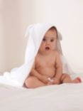 Truly Baby Bunny Ears Towel, White