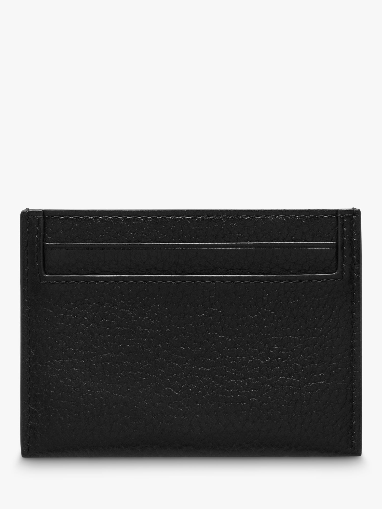 Mulberry Continental Small Classic Grain Leather Credit Card Slip, Black