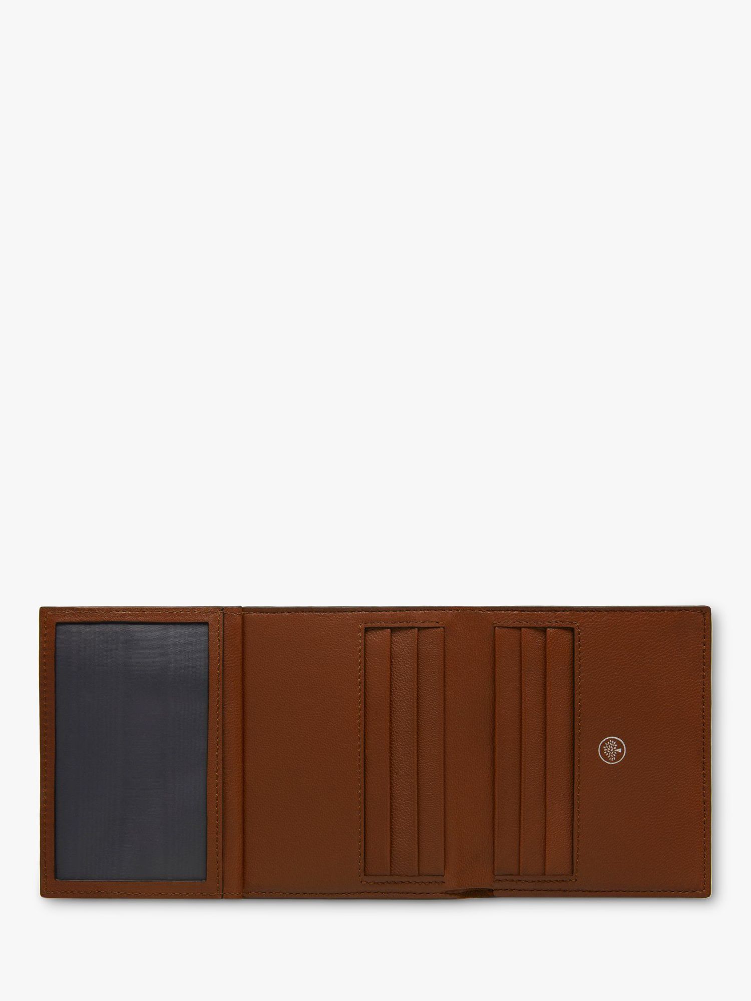 Mulberry Small Classic Grain Leather Trifold Wallet Brown at John