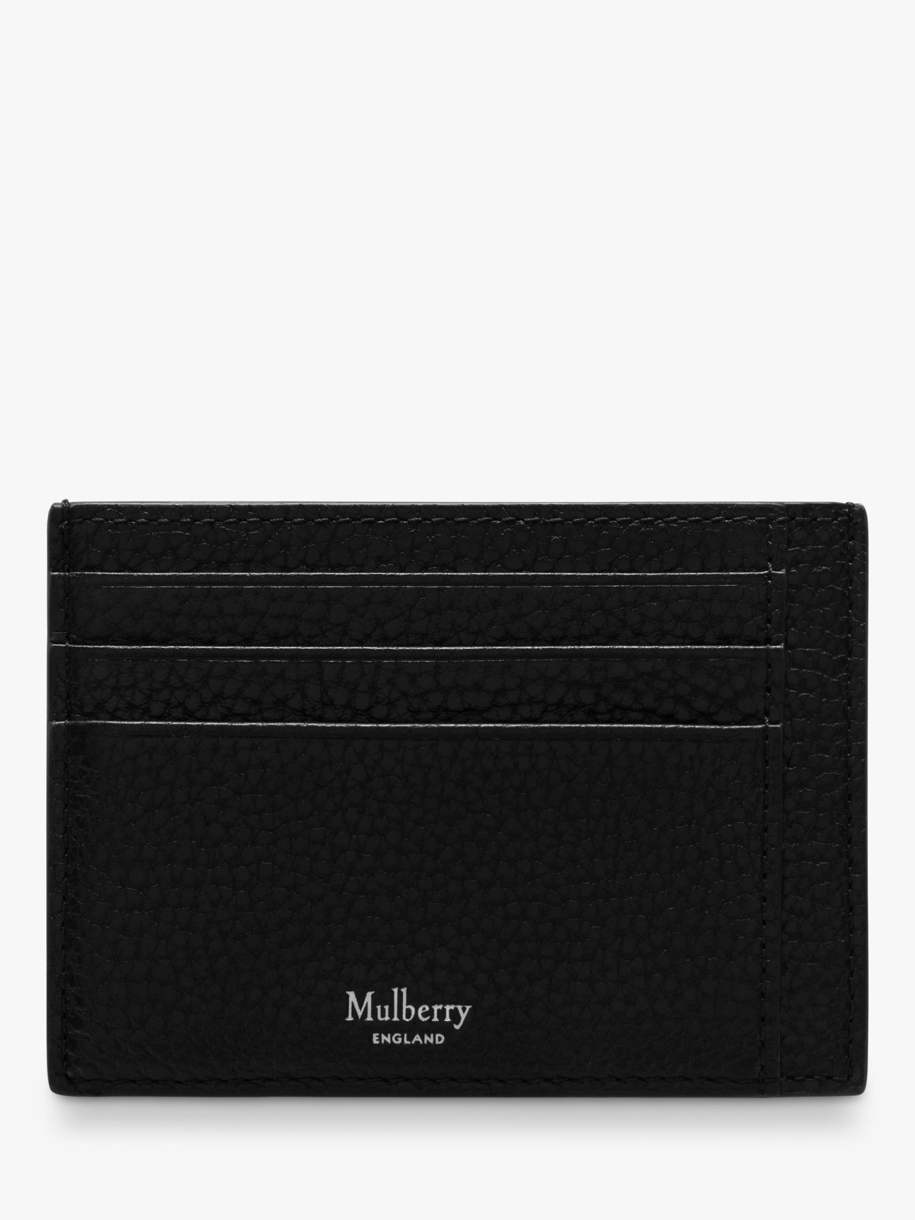 Mulberry Small Classic Grain Leather Card Holder Black