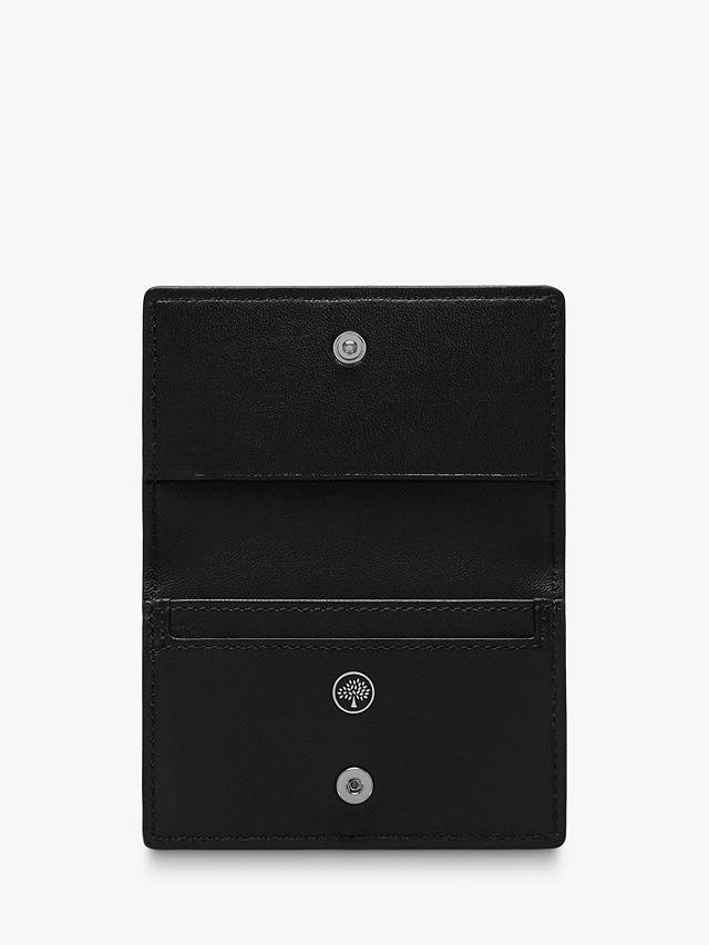Mulberry Small Classic Grain Leather Card Wallet, Black