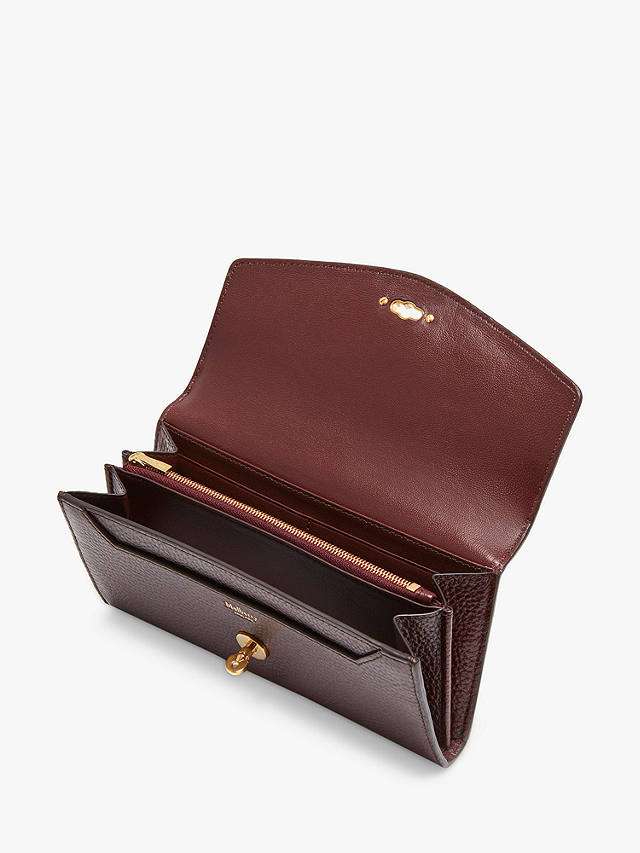 Mulberry Darley Small Classic Grain Leather Wallet, Oxblood