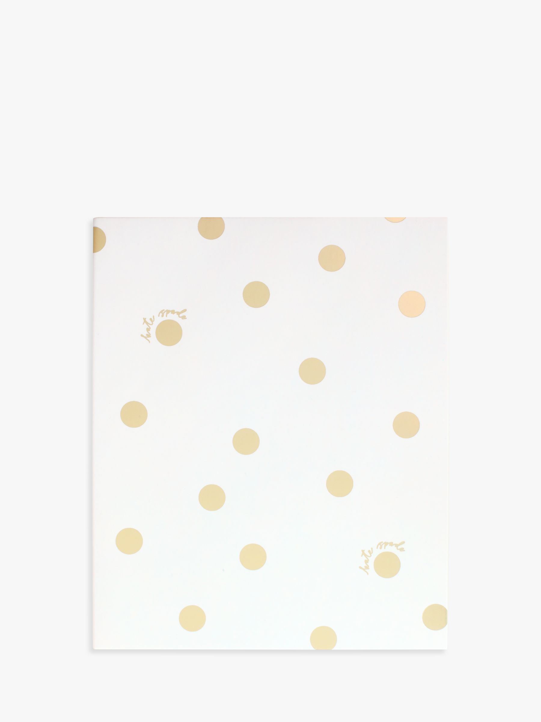 kate spade new york Spiral Gold Polka Notebook