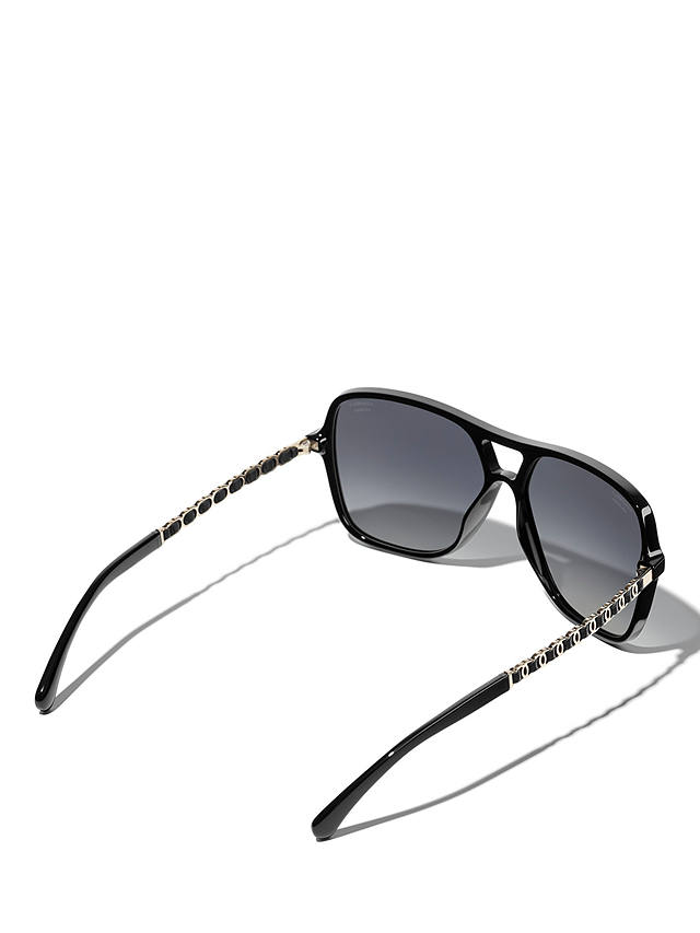 CHANEL Square Sunglasses CH5439Q Black/Grey Gradient