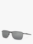 Oakley OO4142 Men's Ejector Prizm Rectangular Sunglasses, Satin Black/Grey