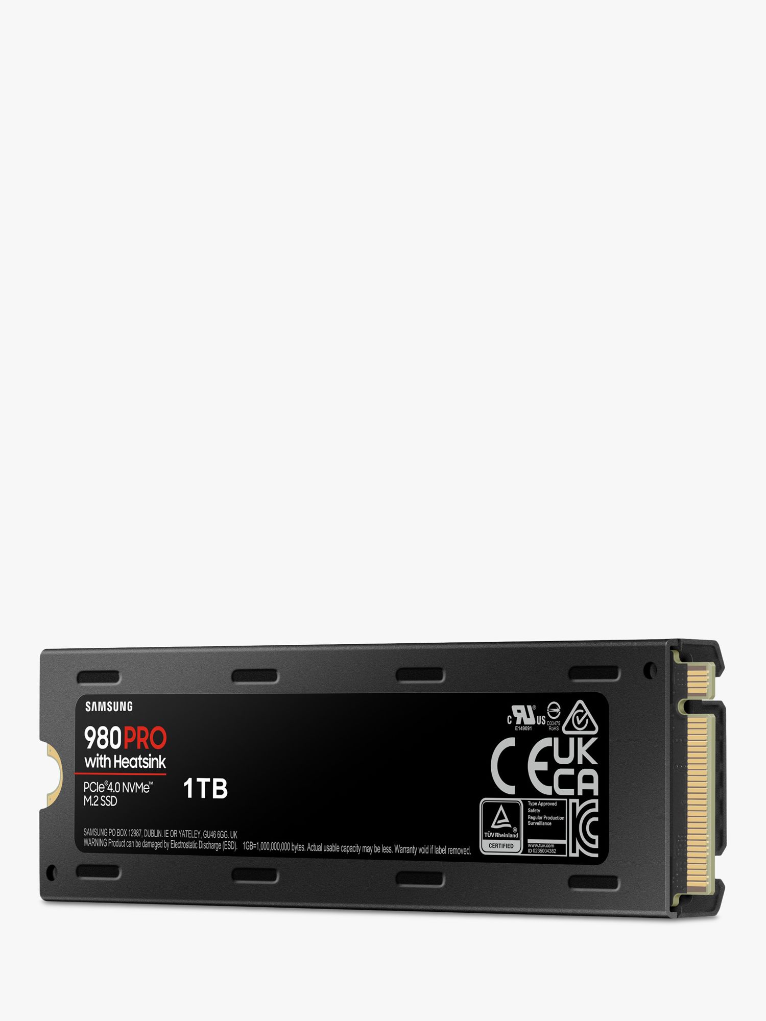 Samsung 980 PRO with Heatsink PCIe 4.0 NVMe SSD 1TB for PC/PS5