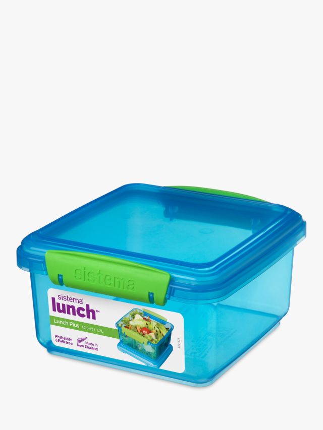 Sistema To Go Lunch Box Plus with Cutlery 1.2L Food Container - Assorted  Colours