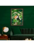 Andrea Haase - Jungle Toucan Framed Print, 77 x 57cm, Green/Multi