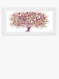 John Lewis Sara Otter 'Tree of Love' Framed Print, 45 x 100cm, Pink/Multi
