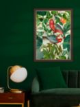 Andrea Haase - Tropical Birds Framed Print, 77 x 57cm, Green/Multi