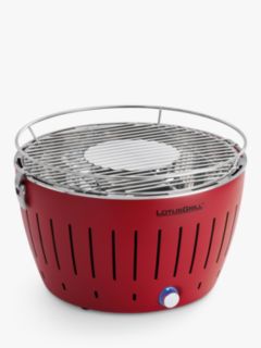 LotusGrill Standard Portable Smokeless Charcoal Barbecue, 32cm, Red