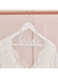 Ginger Ray "Bride" White Wood Dress Hanger