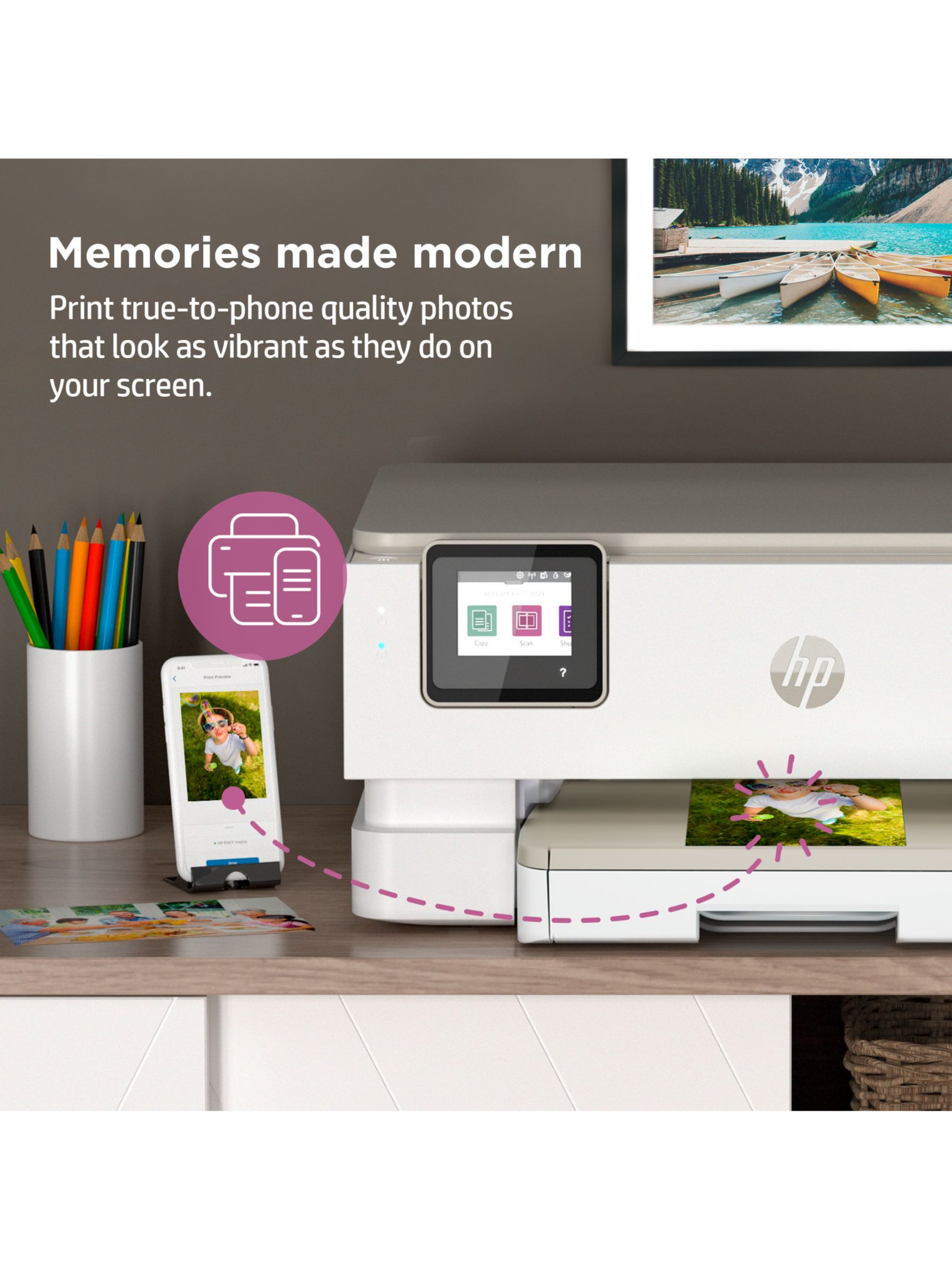 HP ENVY Inspire 7220e All-in-One Wireless Printer, HP+ Enabled & HP Instant  Ink Compatible