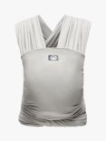 Gaia Baby Organic Cotton Stretchy Wrap Baby Carrier, Silver Grey