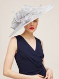 John Lewis & Partners Stacey Disc Fascinator, Silver