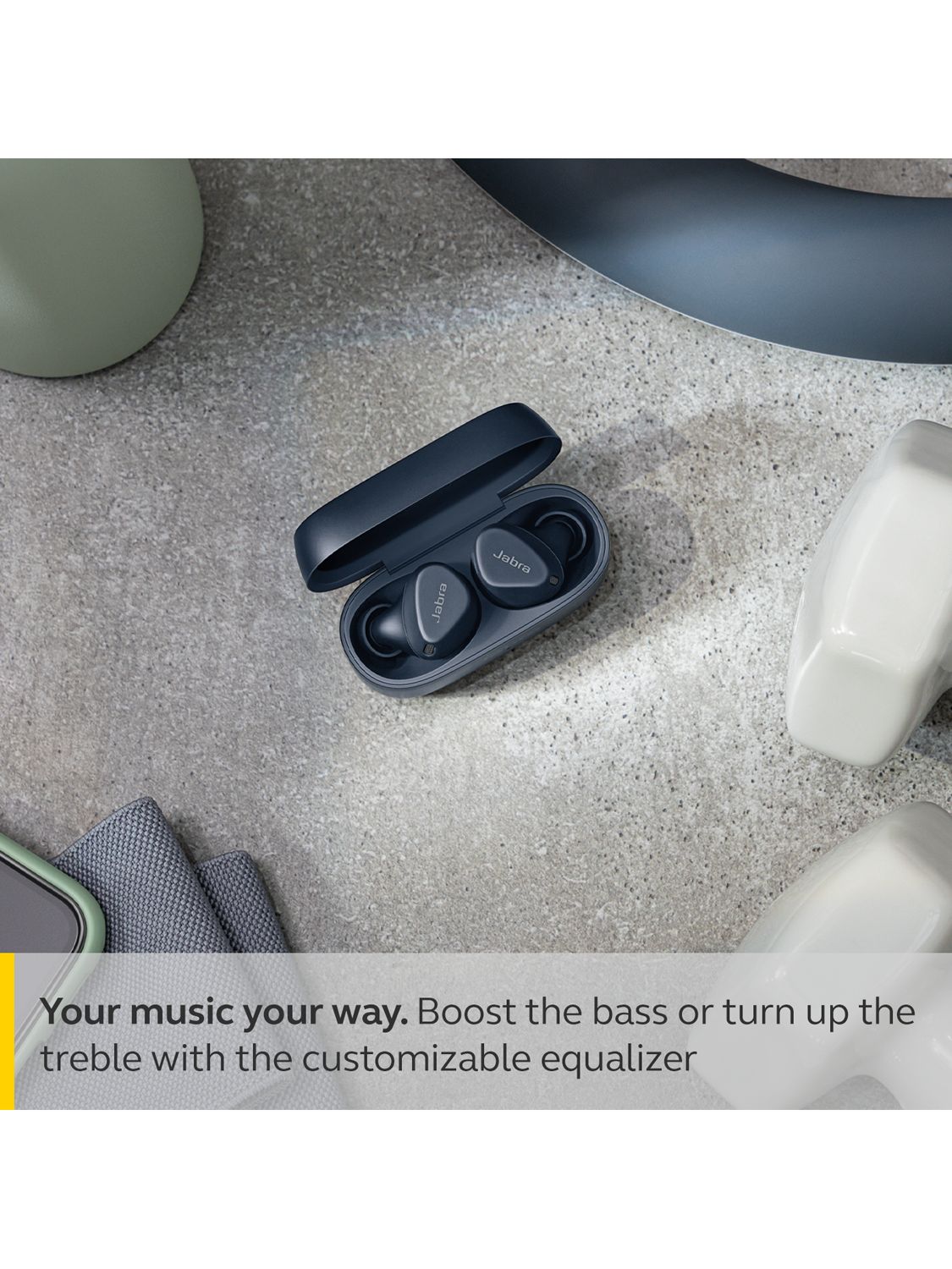 Jabra Elite 4 Active True Wireless Bluetooth Noise Cancelling Earbuds, Black