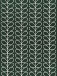 Orla Kiely Linear Stem Furnishing Fabric, Evergreen