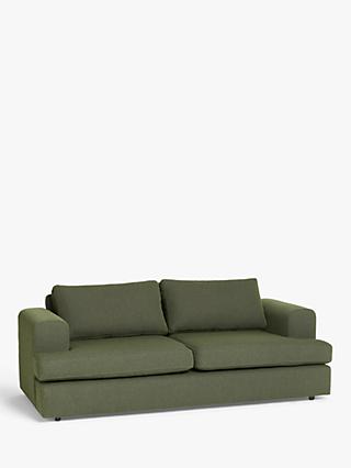 Broadview Range, John Lewis Broadview Medium 2 Seater Sofa, Light Leg, Twisted Boucle Green