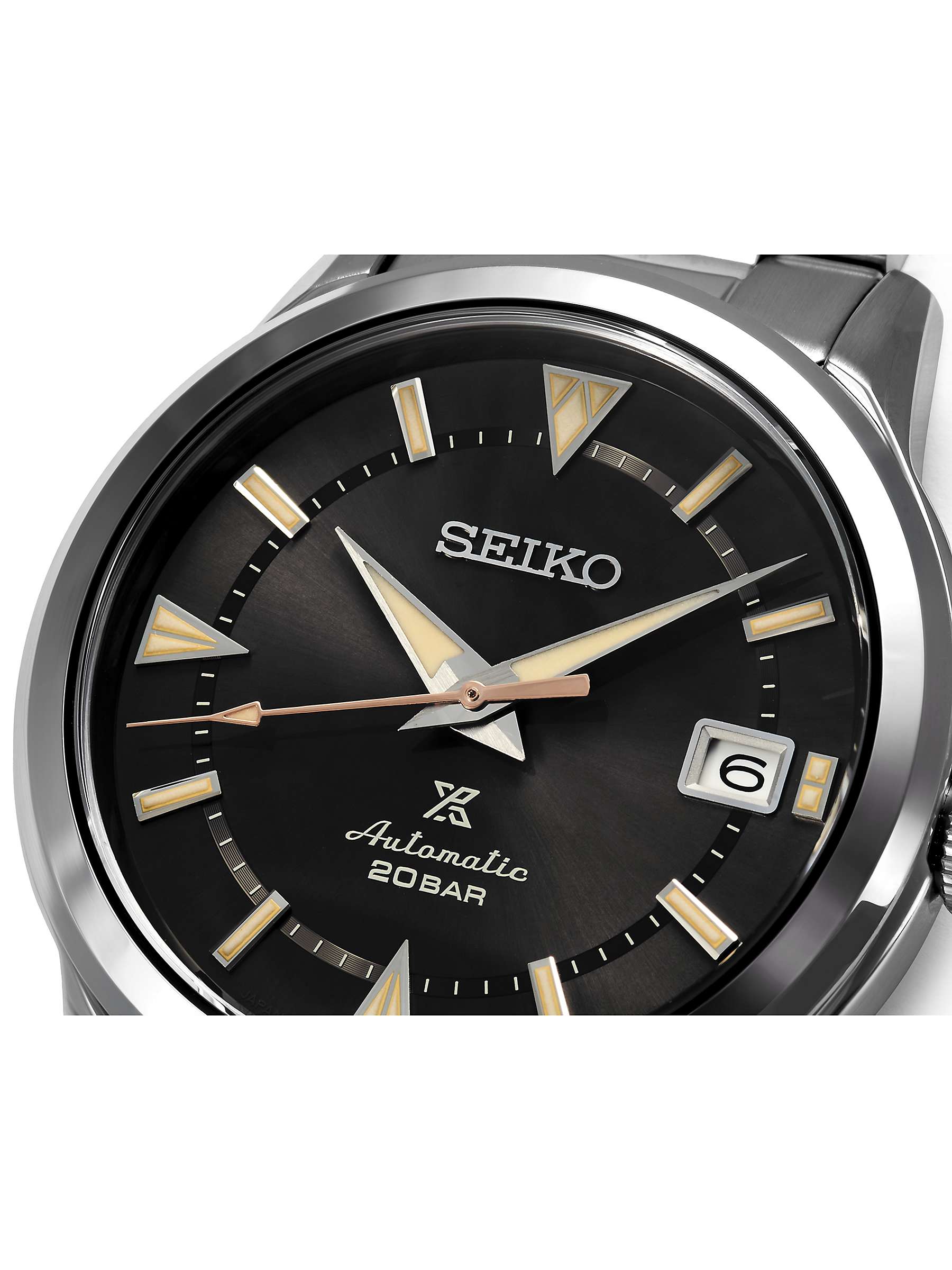 Buy Seiko SPB243J1 Men's Prospex Alpinist Automatic Date Bracelet Strap Watch, Silver/Brown Online at johnlewis.com
