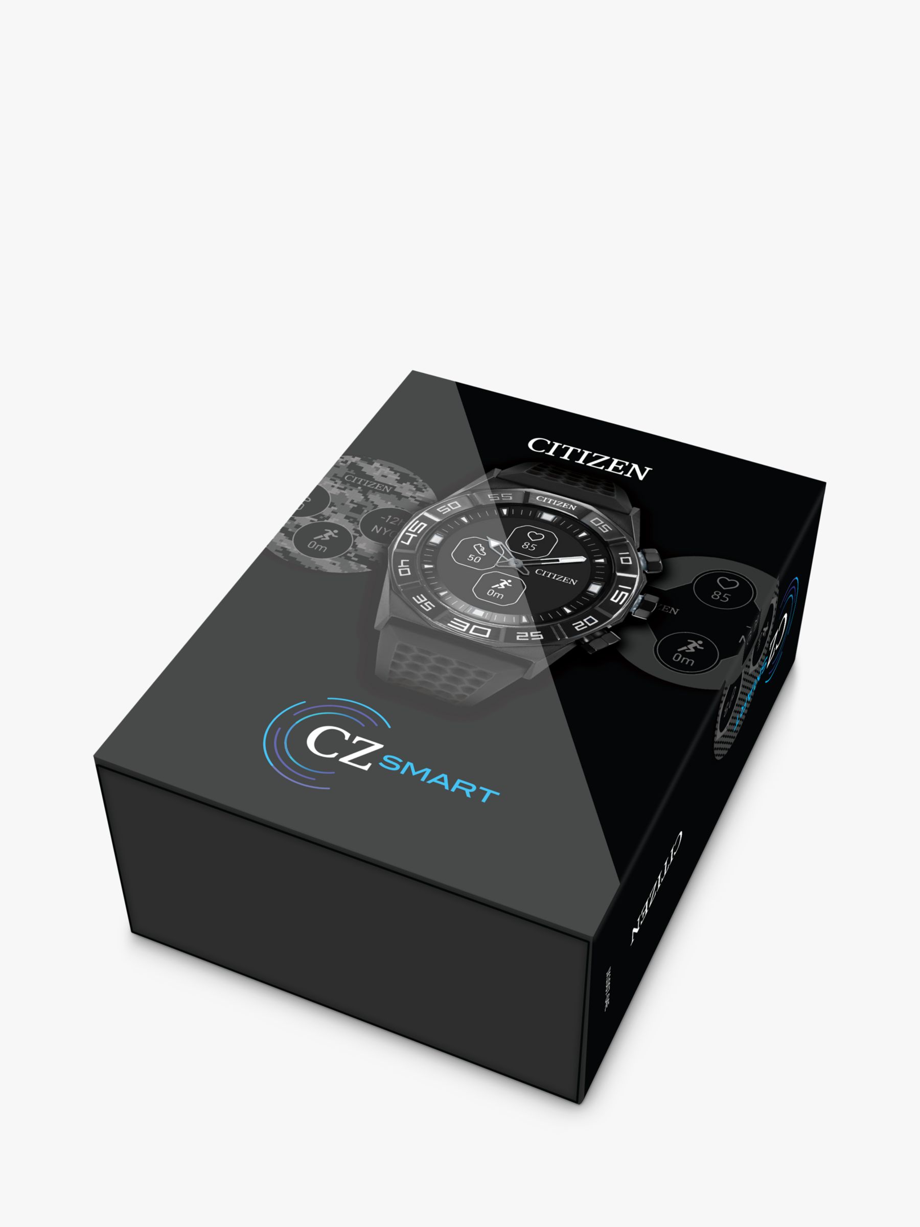Citizen CZ Smart Hybrid Silicone Strap Watch, Black JX1007-04E at John  Lewis & Partners