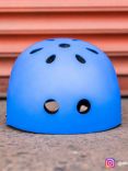 SkateHut Sports Helmet, Matte Blue
