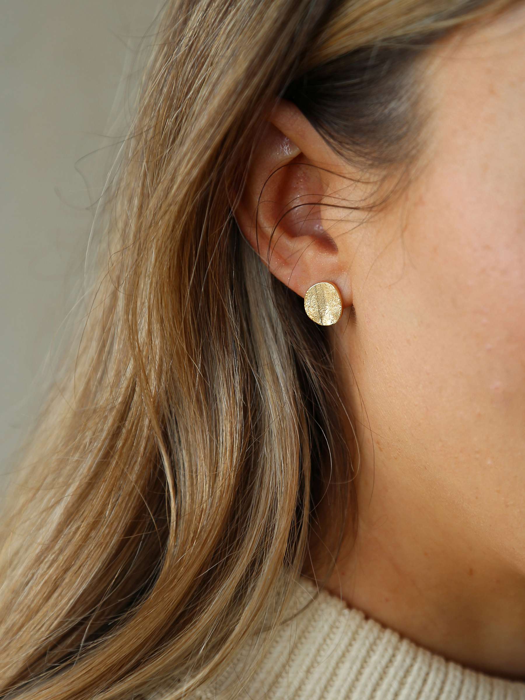 Buy Tutti & Co Frost Textured Stud Earrings Online at johnlewis.com