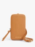 Coccinelle Tresor Leather Phone Bag, Caramel