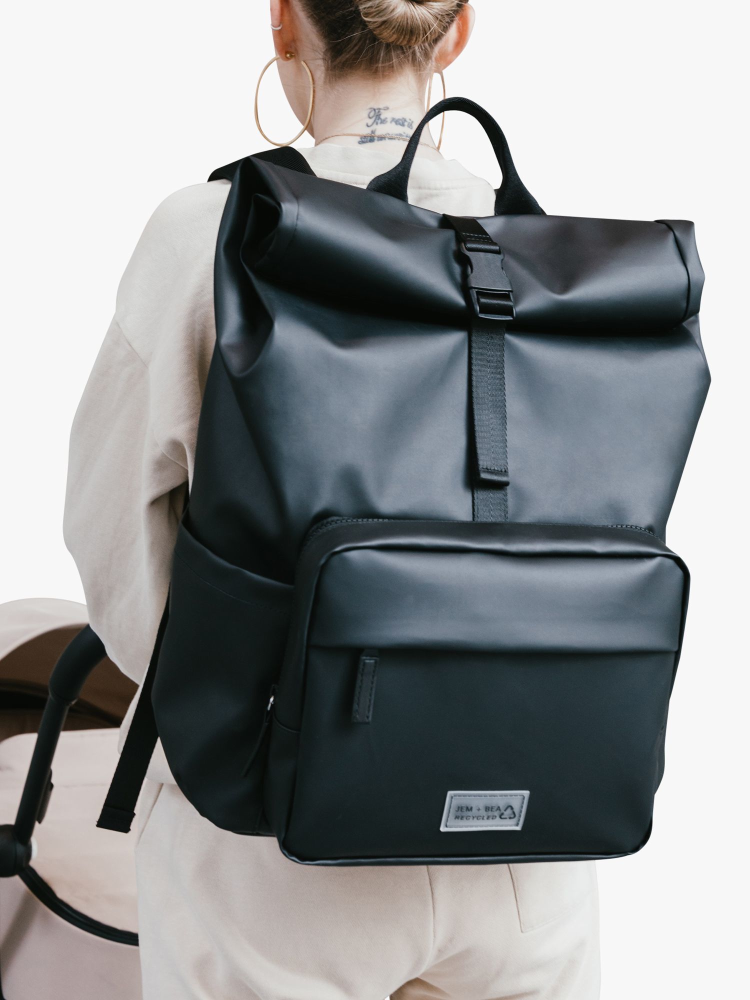JEM + BEA Remy Eco Changing Bag Backpack, Black