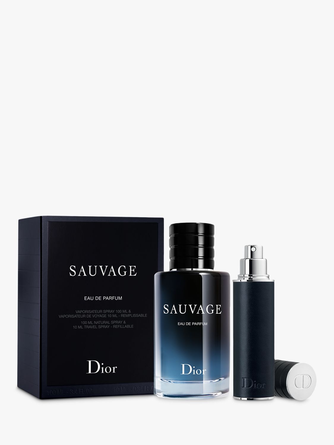 cruise Sicilië Schrijfmachine Dior Sauvage Eau de Parfum 100ml & Travel Spray Fragrance Gift Set