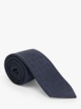 John Lewis & Partners Foulard Silk Tie, Navy