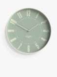 Space Hotel Mars Dog Analogue Silent Sweep Wall Clock, 39.5cm, Green