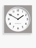 Newgate Clocks Burger & Chips Analogue Wall Clock, 30cm, Grey