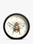 Jones Clocks Bee Analogue Alarm Clock, Black