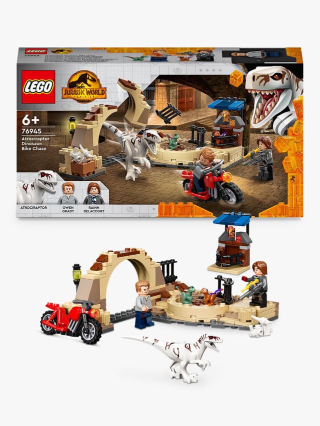 LEGO Jurassic World 76945 Atrociraptor Dinosaur: Bike Chase