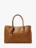 Aspinal of London Large London Pebble Leather Tote Bag, Tan