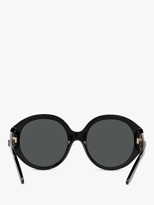 Ralph Lauren RL8188Q Women's Round Sunglasses, Black/Grey