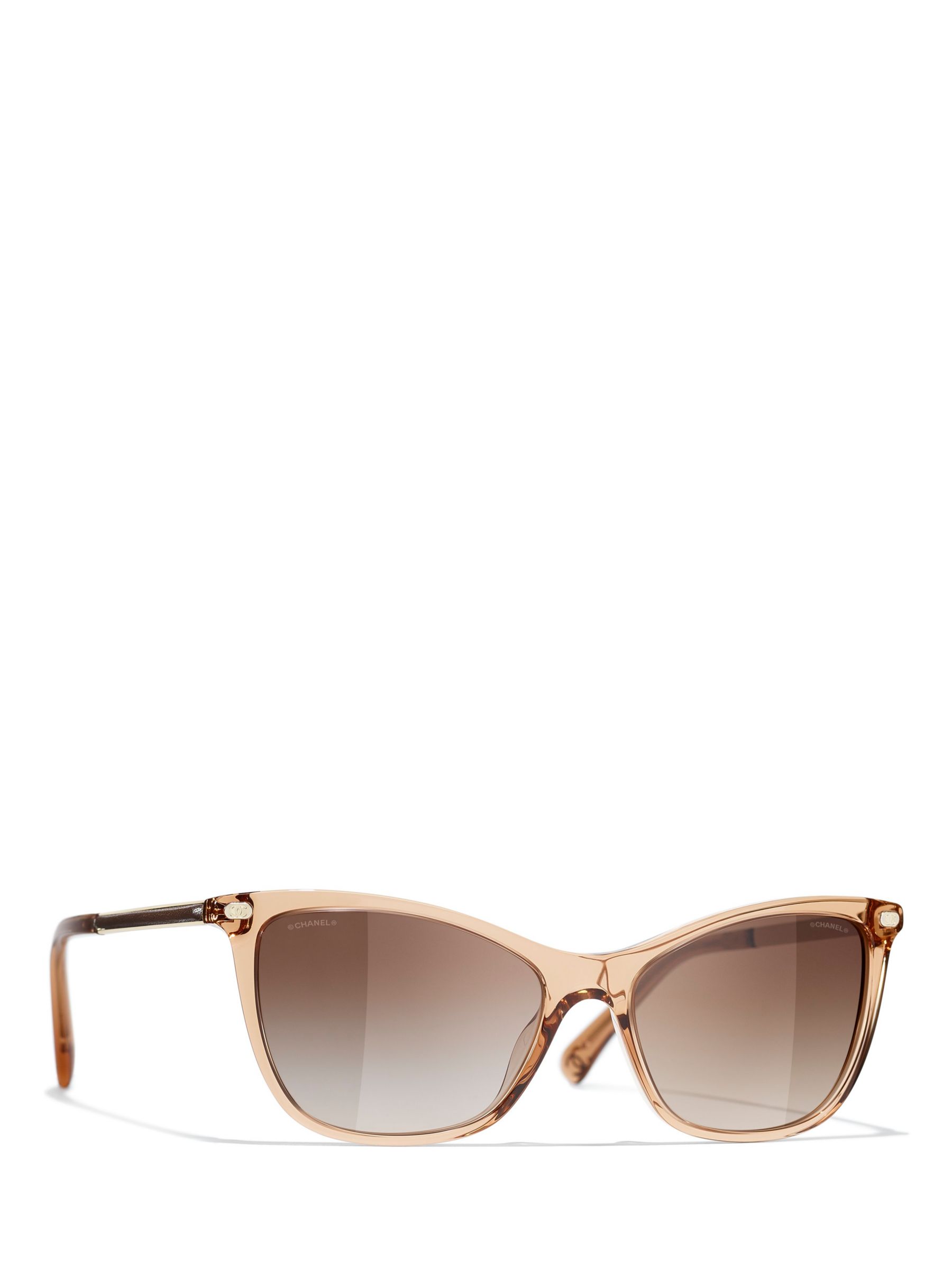 Chanel Cat Eye Sunglasses 2022-23FW, Brown