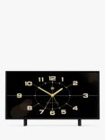 Newgate Clocks Wideboy Silent Sweep Analogue Alarm Mantel Clock, 20.5cm