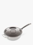 Le Creuset 3-Ply Stainless Steel Non-Stick Chef's Pan & Lid, 24cm